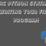 Understanding Basic Python Syntax and Writing Your First Program : A Comprehensive Guide 2208